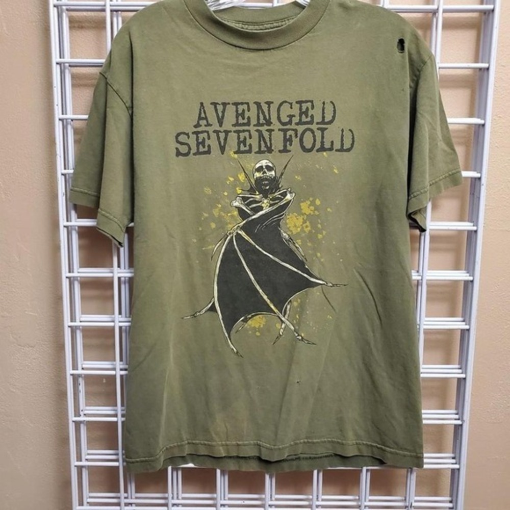 Vintage 2005 Avenged Sevenfold Skeleton Band‎ Tee